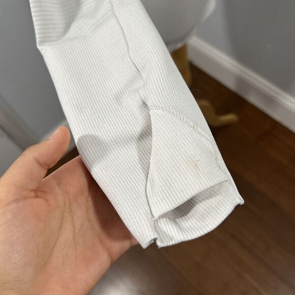 Lululemon Swiftly Tech Womens 4 Light Gray long sleeve Top - Picture 6 of 13